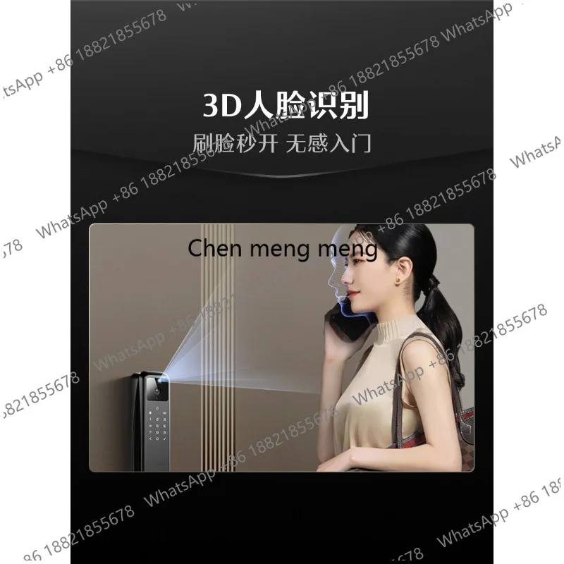 Q50FVMax face cat eye smart door lock palm vein smart lock