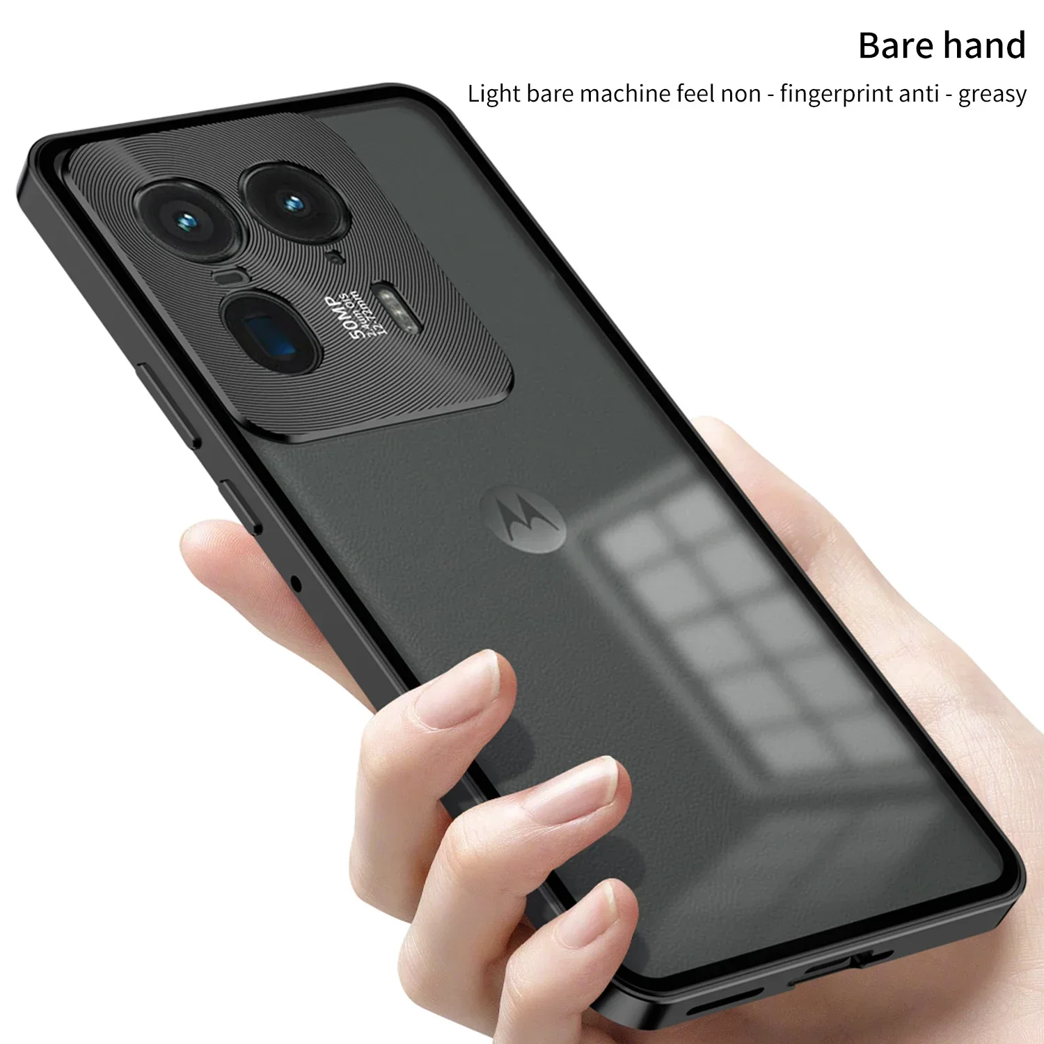 Metal magnético alumínio pára-choques caso de telefone para motorola moto edge plus 2023 edge 40 ultra 40 pro 50 ultra fosco claro capa traseira