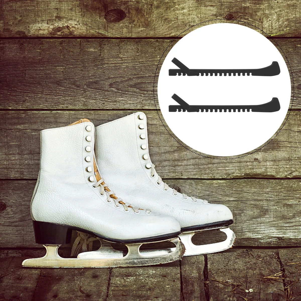 

1 пара защитных чехлов для фигурных коньков премиум-класса: безопасная езда без повреждений, устойчивость к сколам, увеличенный срок службы