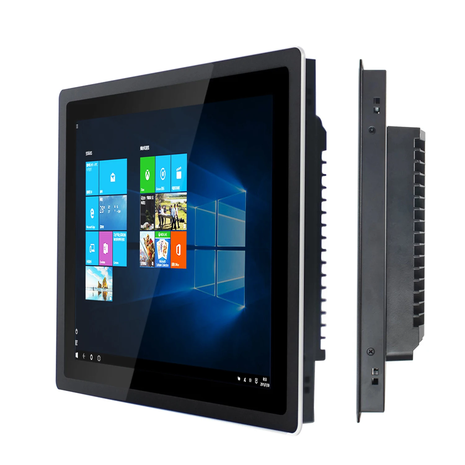 17 19 21.5 Inch industrial all in one computer panel tablet pc with resistive touch screen built-in wifi rs232 com for win10 pro