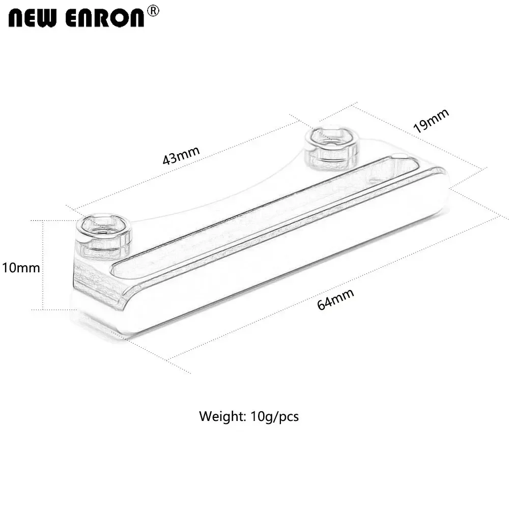 Utilizzo del paratia in lega CNC per paraurti anteriore per auto modello RC 1/10 Tamiya CC01 CC-01
