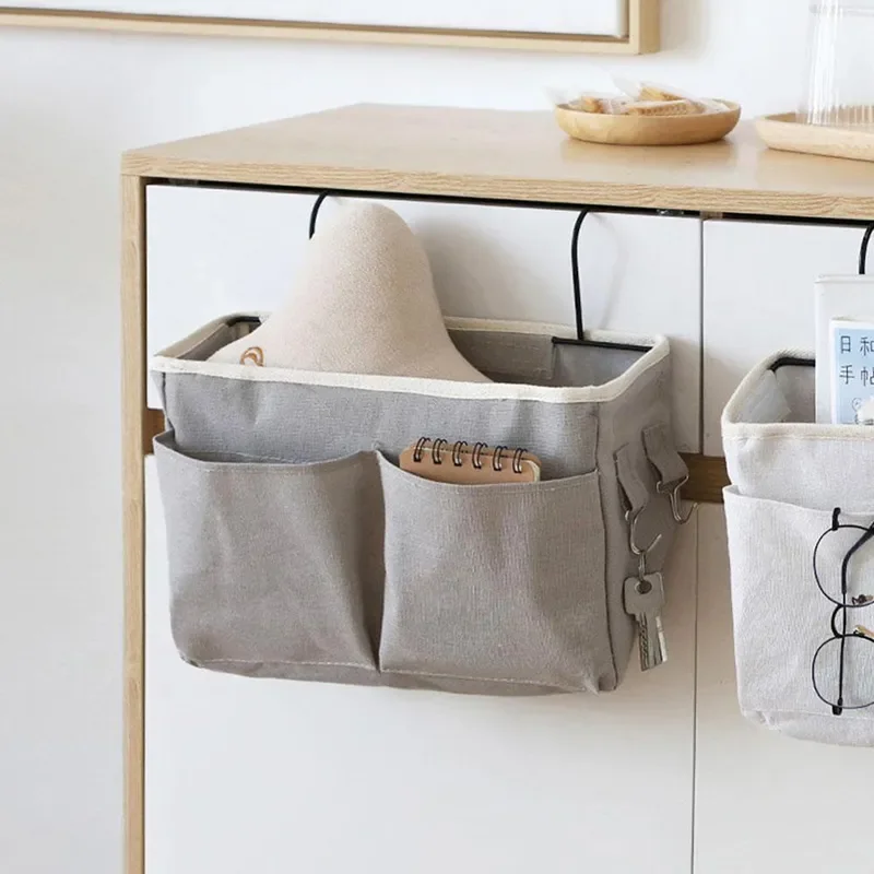 Bedside Caddy Hanging Bed Organizer Storage Bag Pocket for Bunk and Hospital Beds College Dorm Rooms Baby Bed Rails Camp 4 Pocke
