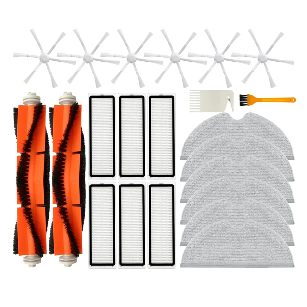 

A58E-Compatible for Xiaomi Mi Robot Vacuum Mop 2, 1C, STYTJ03ZHM Replacement Spare Part Main Side Brush Hepa Filter Mop Rag
