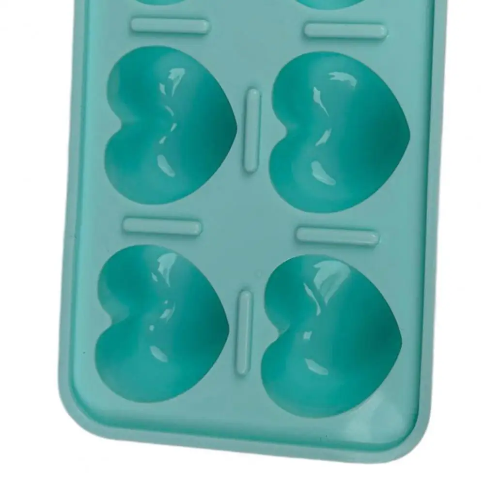 Flexible Silicone Ice Tray Silicone Ice Cube Tray with Lid Food-grade Easy-release Mold for Strawberry Heart Shapes Leak-proof