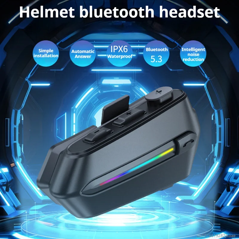 جديد C5S دراجة نارية خوذة سماعة رأس بخاصية البلوتوث IPX6 مقاوم للماء ذكي الحد من الضوضاء HiFi ستيريو HD هيئة التصنيع العسكري دعوة سماعات الموسيقى #2