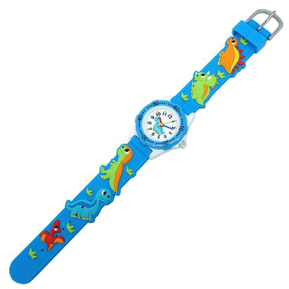 Cute Fashion New Cool Cartoon Dinosaur Digital Quartz Watches For Children Boys Girls Little Baby Students Learn Time Waterproof