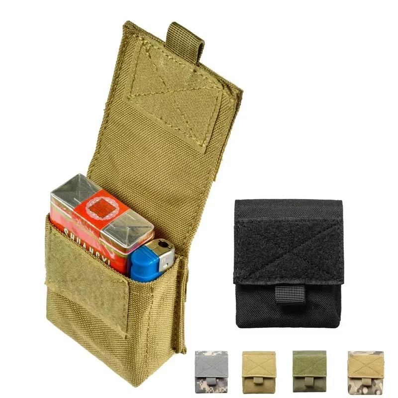 Small Utility EDC Gadget Gear Bag Molle Tactical Pouch Cigarette Holder Case Belt Bag Hunting Organizer Bag