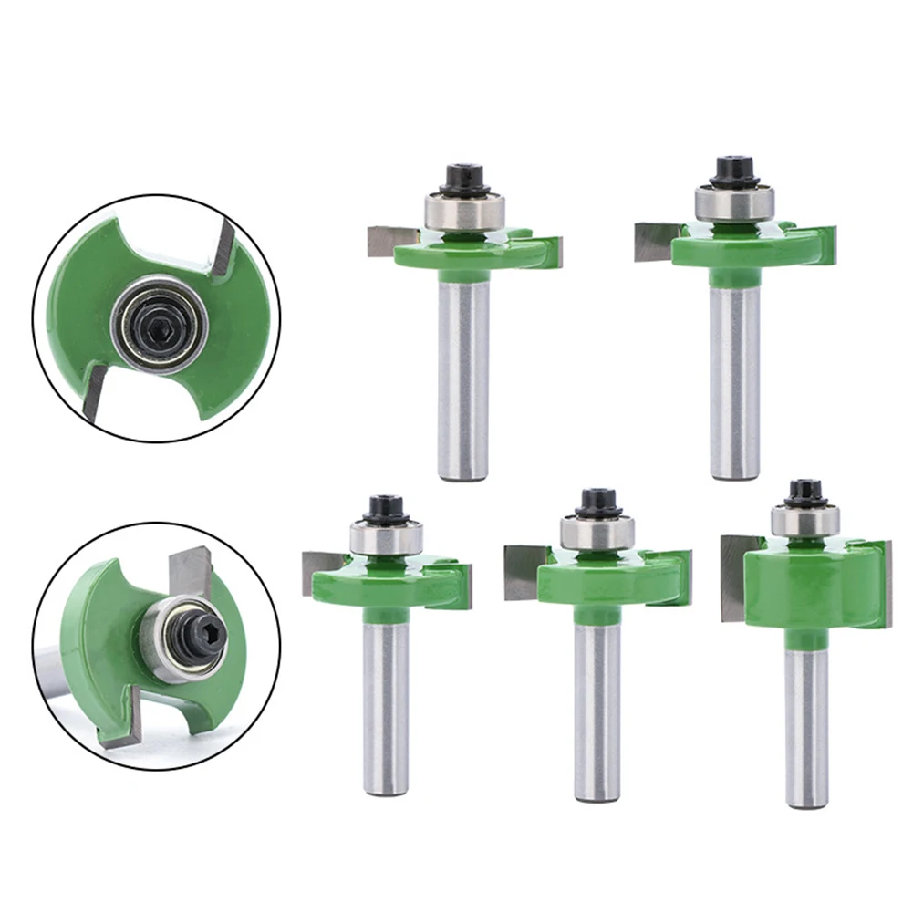Router Bit Frees Schacht 8Mm Elektrisch Gereedschap Rabbeting Router Bit T-Type T-Sleuf Houtbewerking Gereedschap