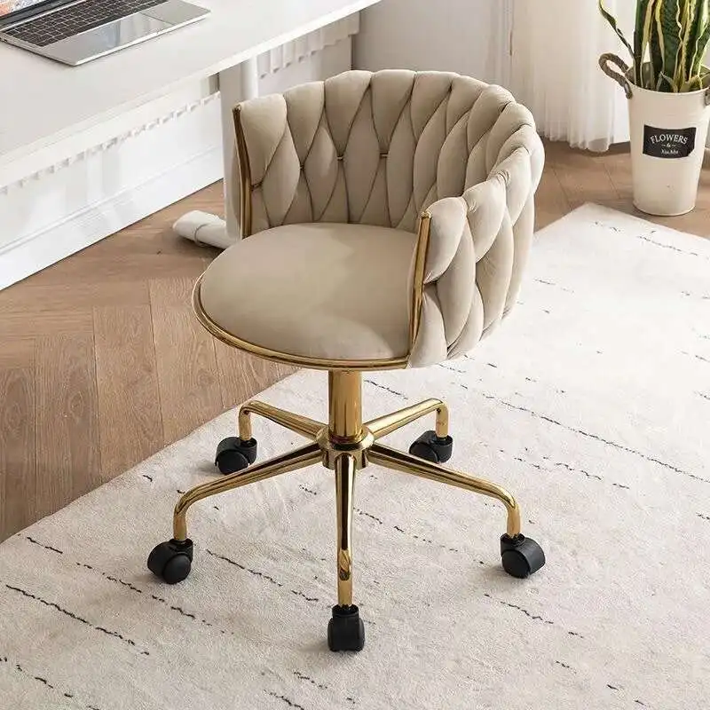 

Lift Office Chair Velvet Swivel Computer Chair Living Room Relaxing Armchairs Home Decor Soft Stone Modern Furniture