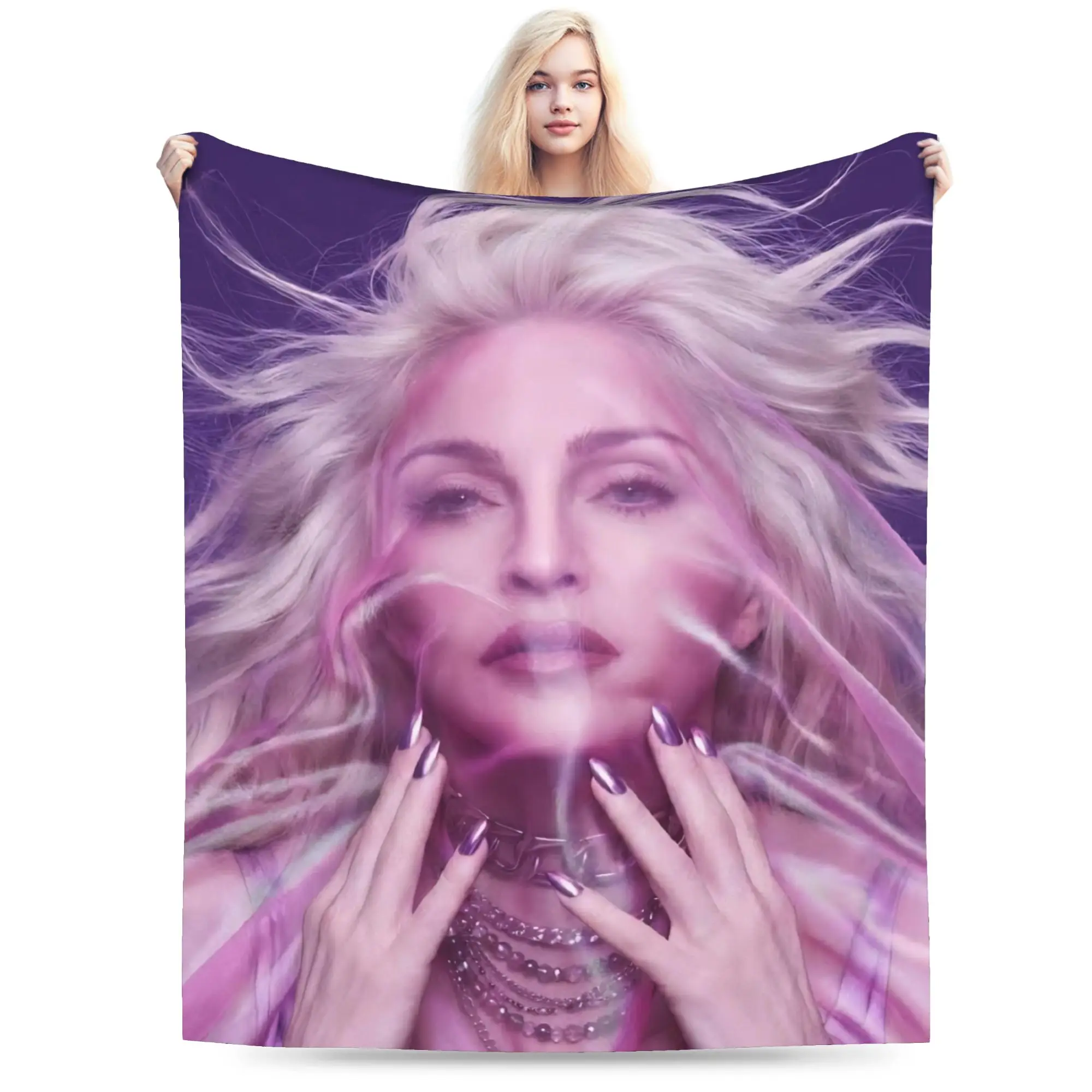 M-Madonnas Confessions II Throw Blanket for Couch  Soft Cozy Plush Blanket 50x60 Inch Multiple Sizes Bedspreads for All Seasons
