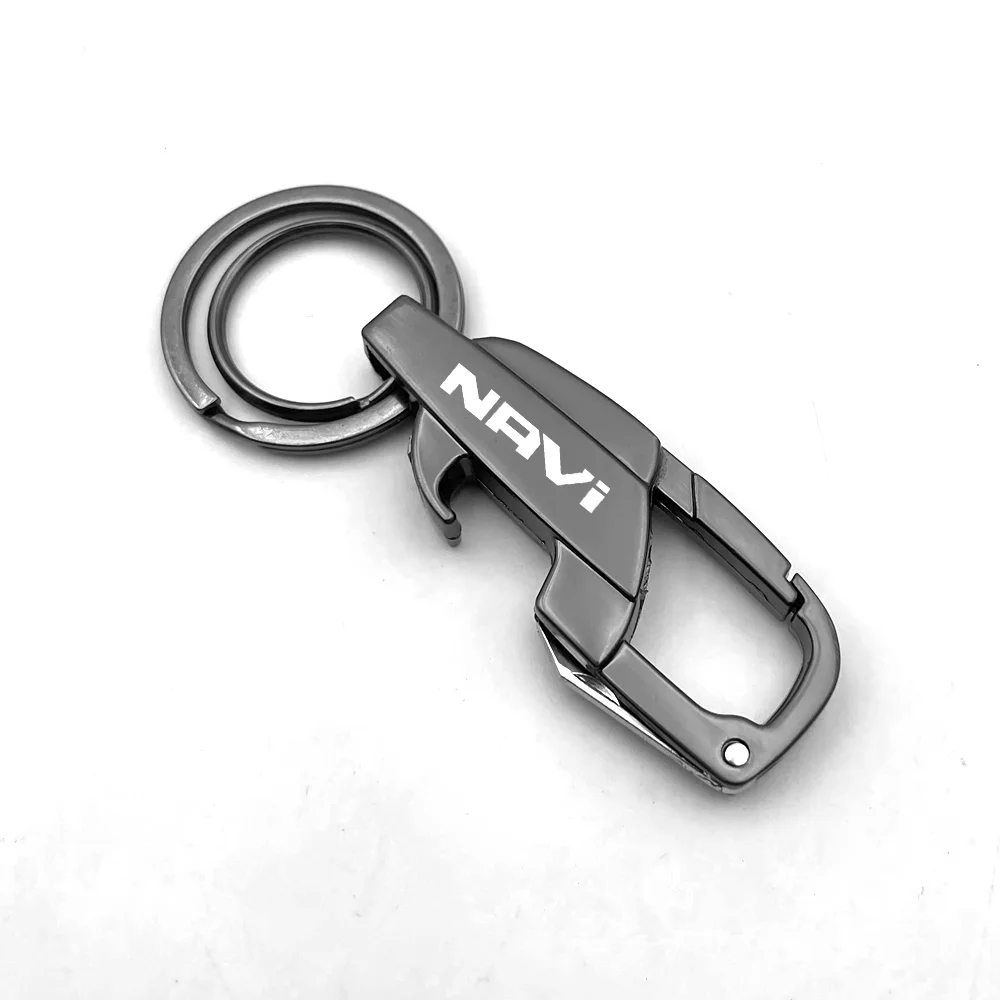 For HONDA NAVI series Titanium Motocar KeyChain Super Lightweight Titanium EDC Tool Keychain Hanging Buckle Motorcycle Key Chain