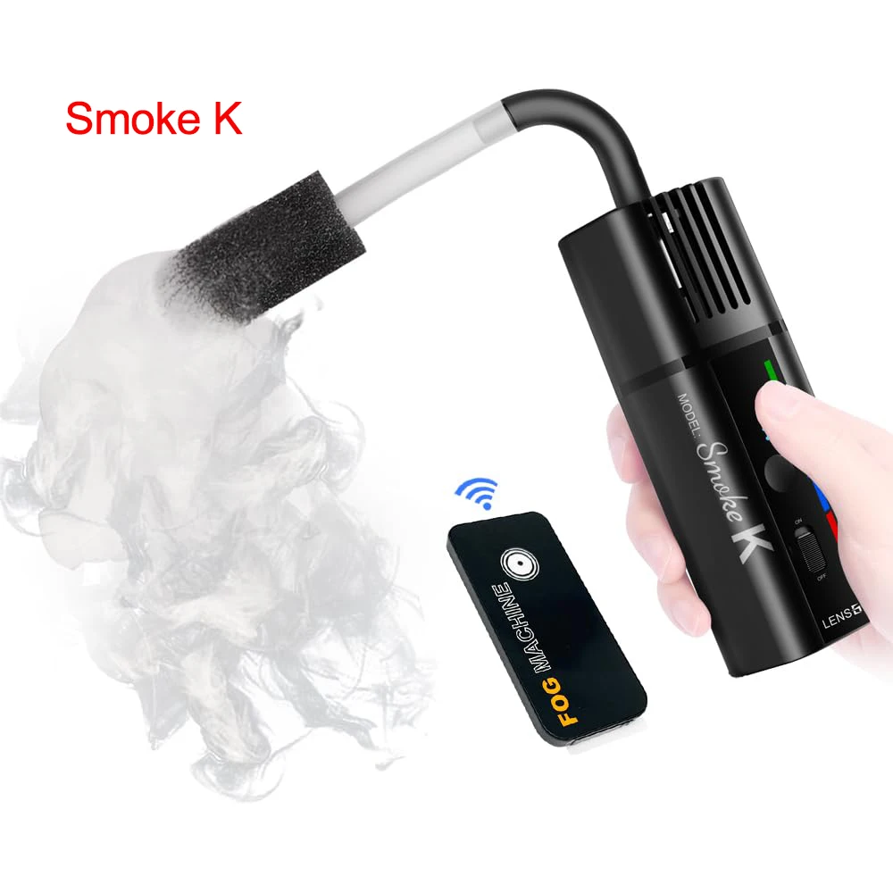 

LENSGO Smoke K 30W HandHeld Portable Fog Machine For Photography Outdoor Remote Control Fog Machine For Party Christmas