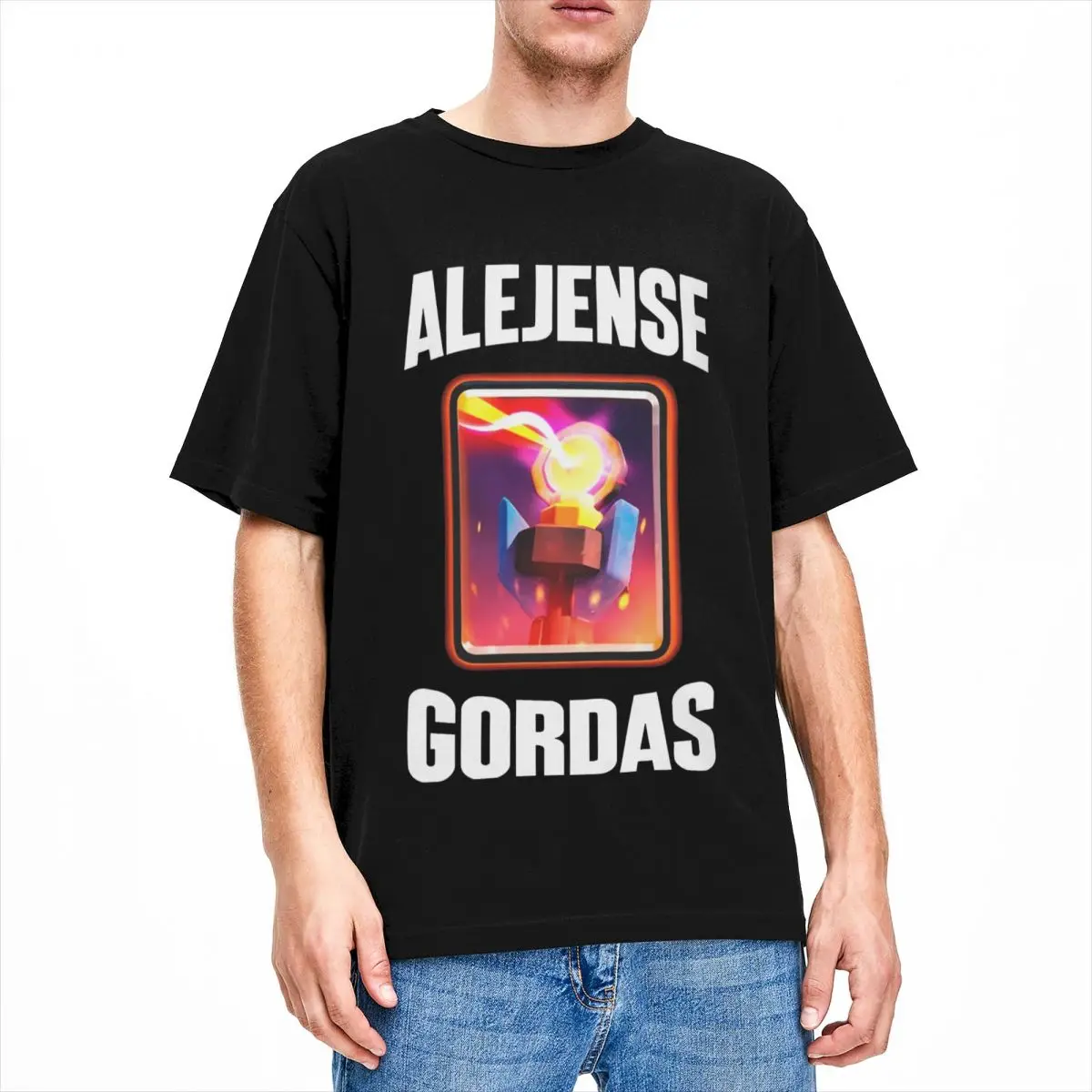 ALEJENSE GORDAS T Shirt Summer Streetwear T Shirts 100% Cotton Harajuku Tshirt For Men Short-Sleeved Casual Tees