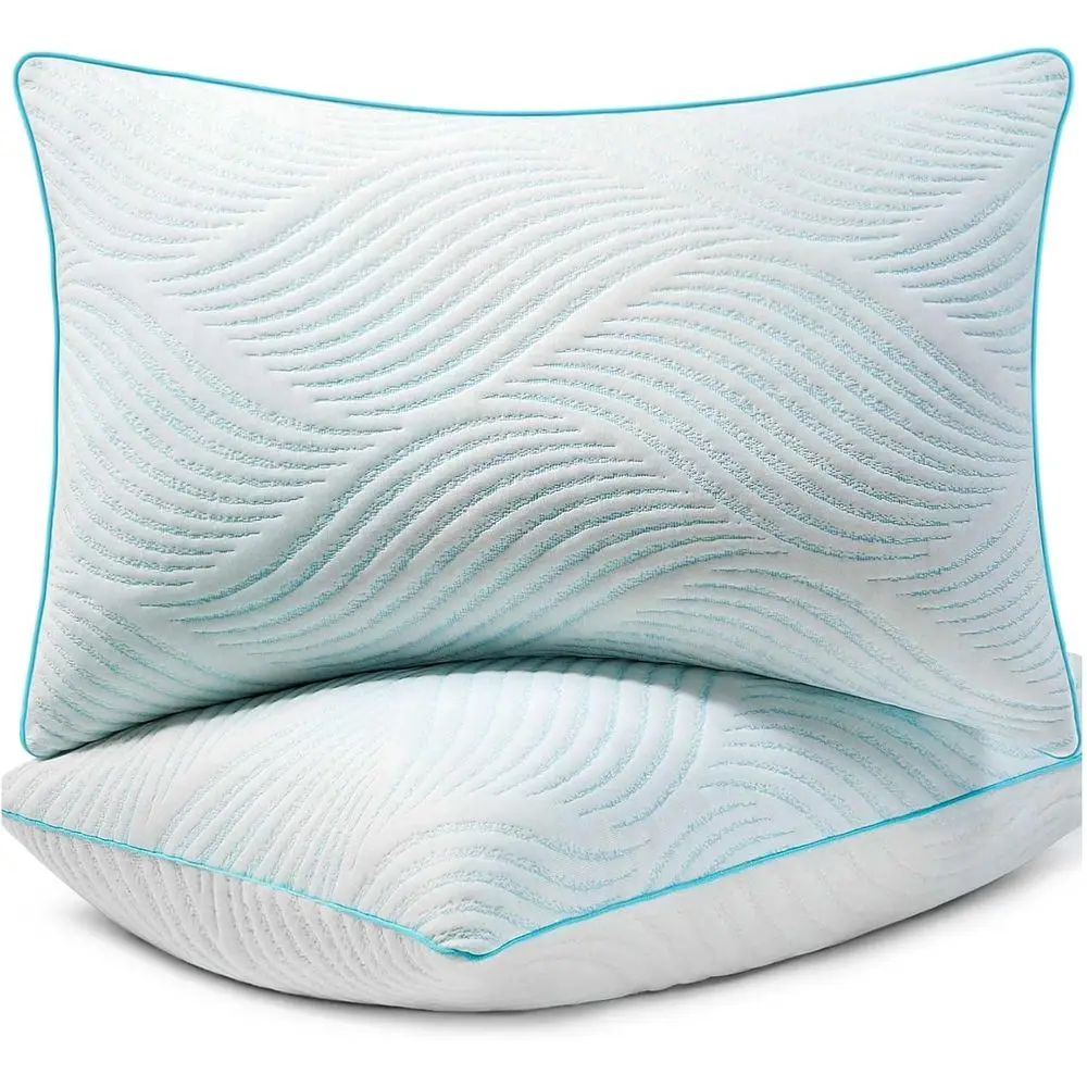 

Pillows King Size Set o 2 Cooling Memory oam Pillows or Sleng Adjustable Medium irm Back and Side Sleeper