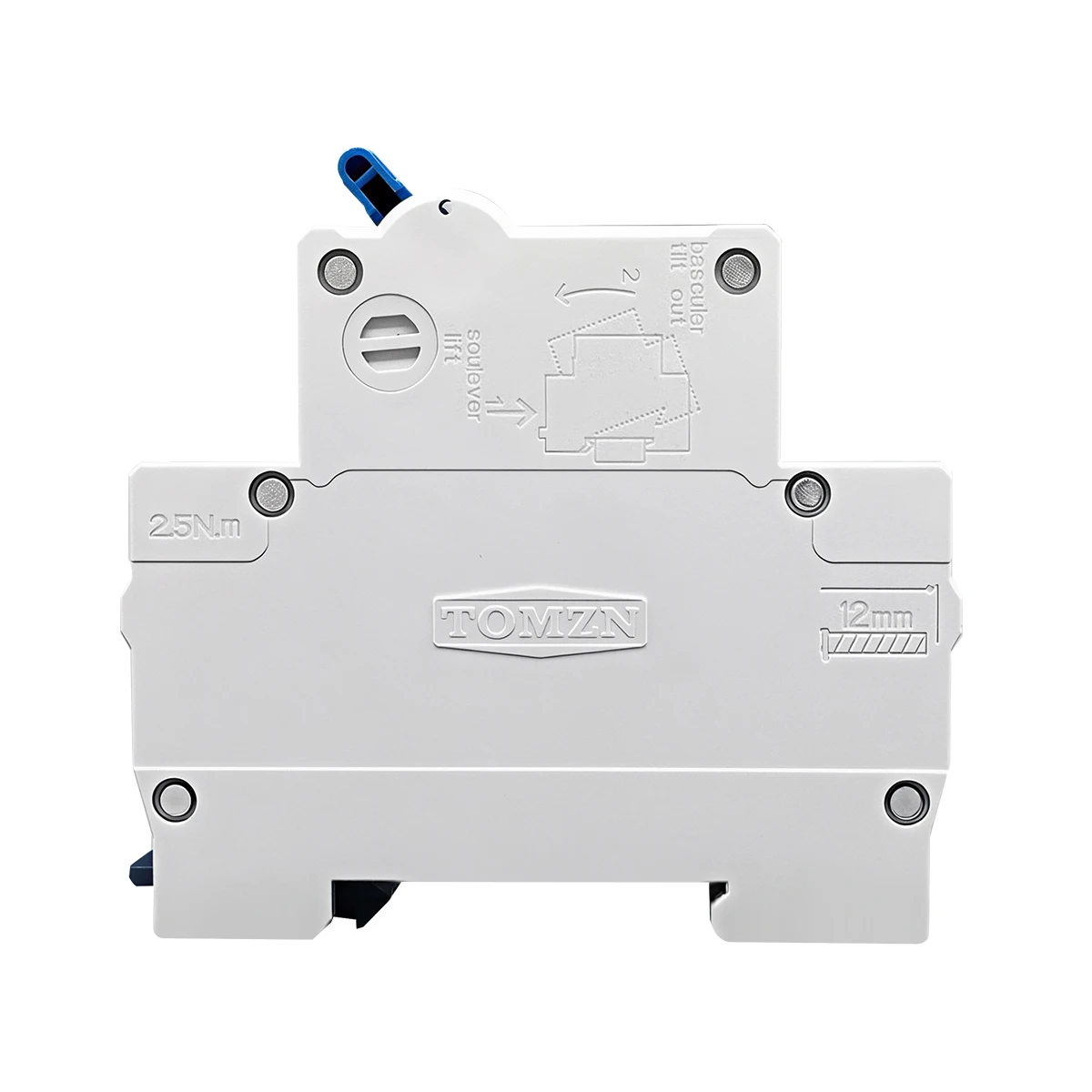 TOMZN 1P AC MCB TOB1-63H C type AC 230/400V~ 50/60Hz Mini Circuit Breaker 3A 6A 10A 16A 20A 25A 32A 40A 50A 63A