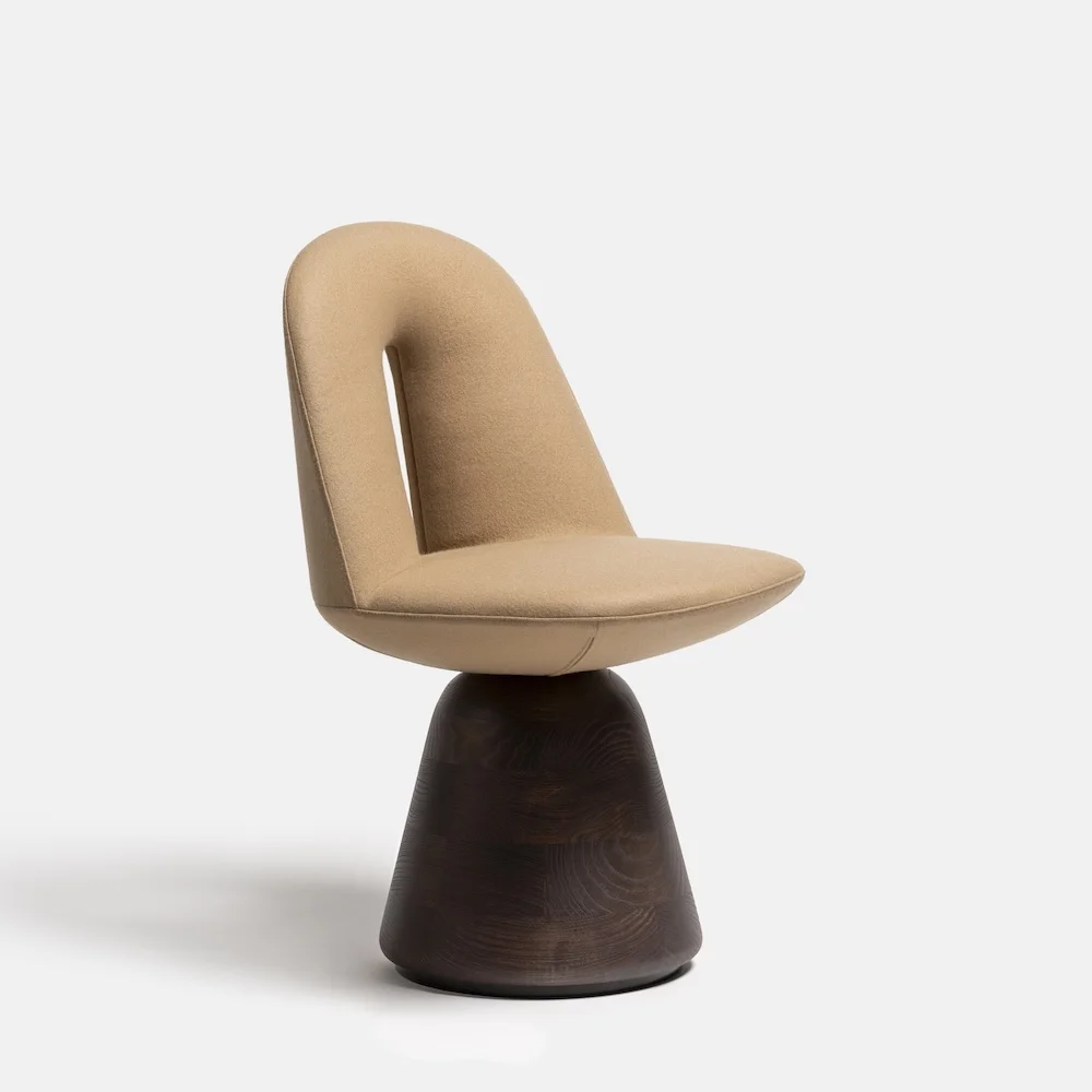 Nordic style simple wooden dining chair vintage style restaurant comfort seating