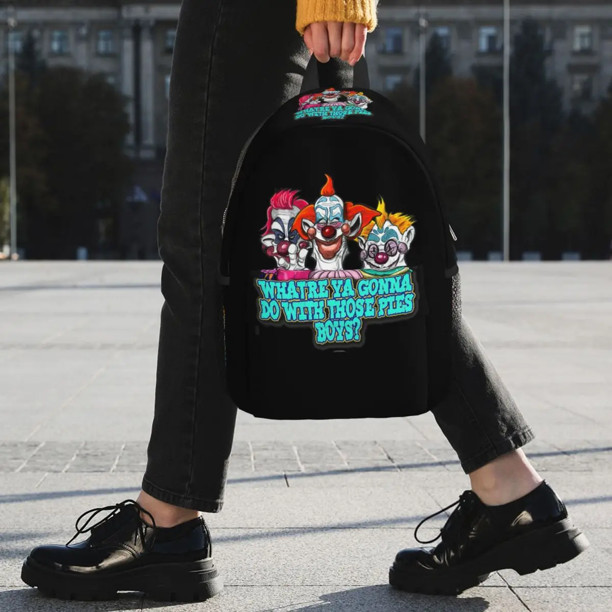 Killer Klowns From Outer Space Backpack Student BookBag Children School Bag Computer Shoulder Bags for Men Women