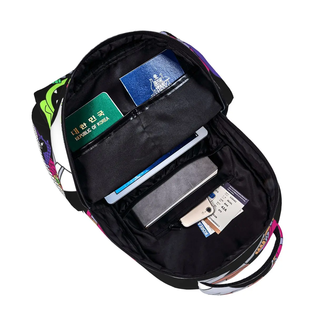 男の子と女の子のための十代のタイタンの絵のバックパック、学生のランドセル、漫画のリュックサック、ショルダーバッグ、大容量、子供のためのブックバッグ