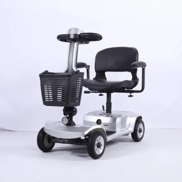 Factory Direct Sales 4-Wheel Folding Electric Scooter With 180W Motor 12ah Lead Acid Battery Smart Electronic Four-Wheel Scooter