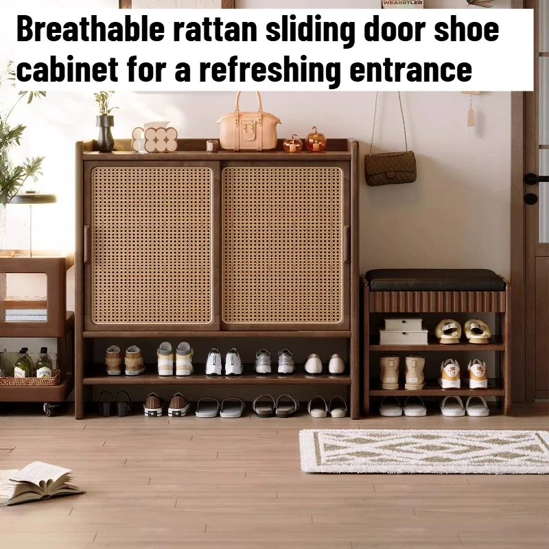 

Multi Layer Dust-proof Shoe Rack With Storage Cabinet Entrance Shelves Shoe Cabinet Hall Organizer Hotel Living Room Furniture