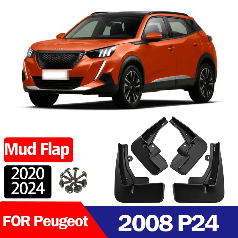 

Cor 2020-2025 Peugeot 2008 Peugeot 2008 car tire mudguard leather tile,Fender of automobile tire, mud proof and water