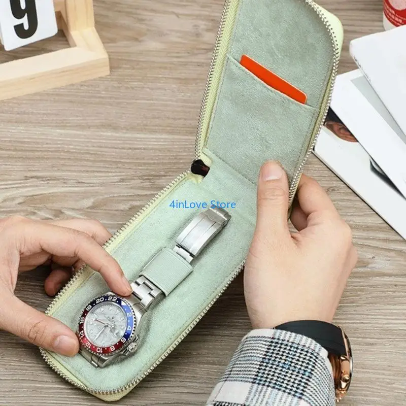 

T4MD Travel Friendly Watch Protections Box Stylish Watch Collection Bag for Watch