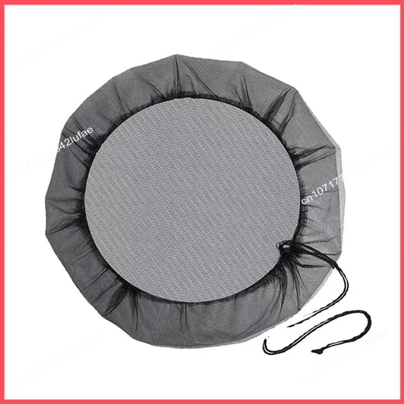 B52C Rain Barrel With Drawstring Rain Collection Barrels Netting Screen To Keep Leaves And Debris Out