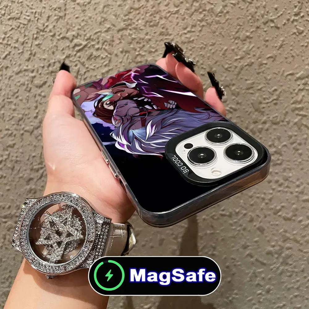 

Чехол для мобильного телефона Dandadan Okarun для iPhone 16, 15, 14, 13, 12, 11 Pro Max Plus MagSafe, полупрозрачный цветной защитный красивый роскошный чехол