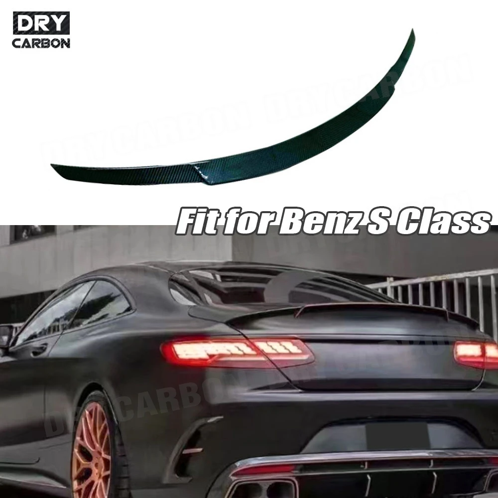 B Style Rear Wing for W217 for Benz S Class C217 S63 S65 AMG Coupe 2014-2019 Rear Trunk Spoiler Car Style Body Kits Accessories