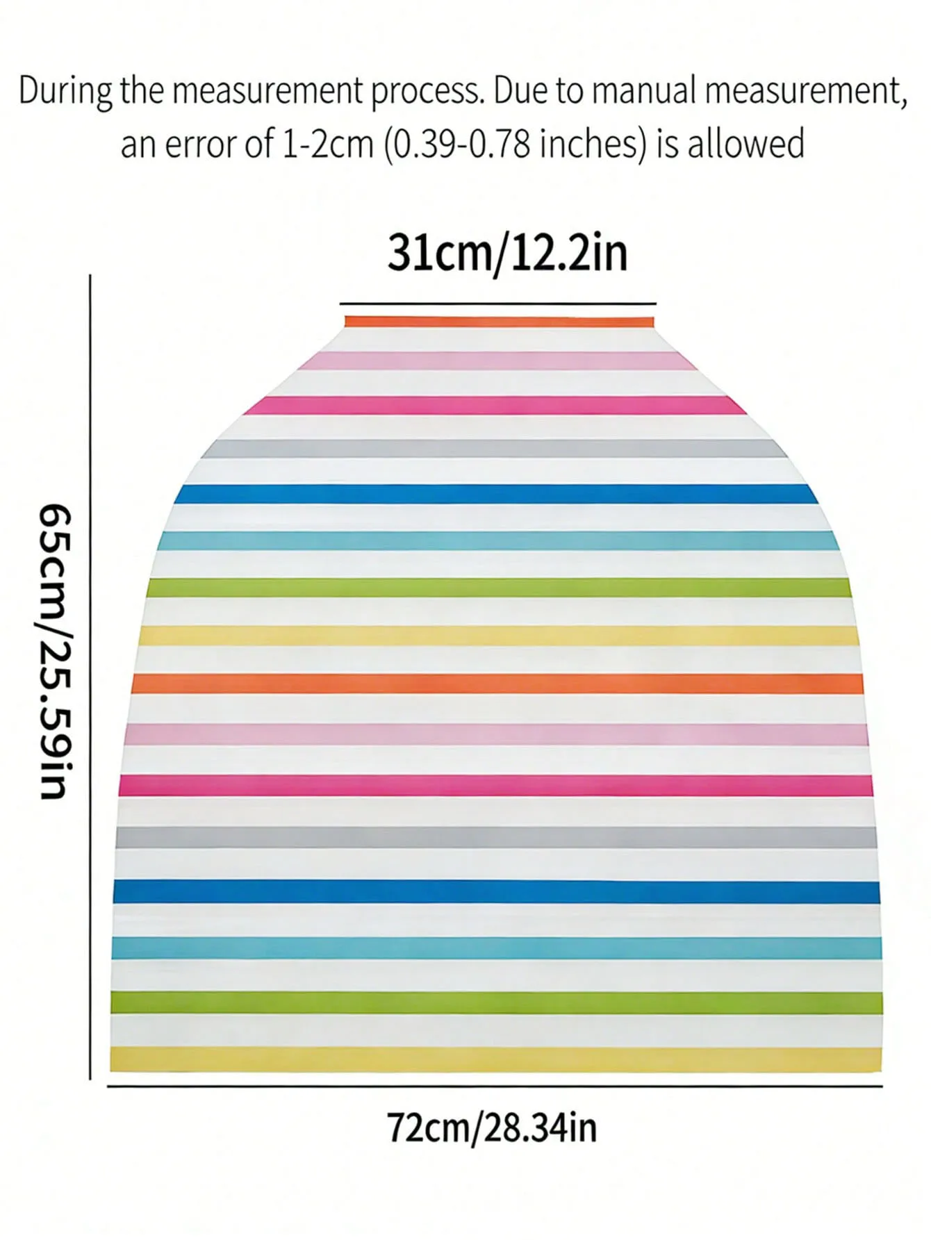 1PC Baby Stroller Sunshade Cover, Rainbow Series Nursing Cover, Multifunctional Nursing Cover, Dustproof Outdoor Stroller Cover, Rainbow Striped Baby Safety Carriage Cover, Cute Checkered Nursing Cover, Compatible with Baby Strollers