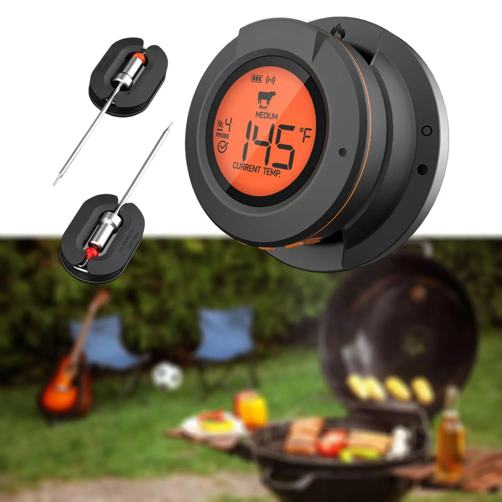 Barbecue Thermometer Grill Thermometer with Probes Kitchen Gadget Digital Food