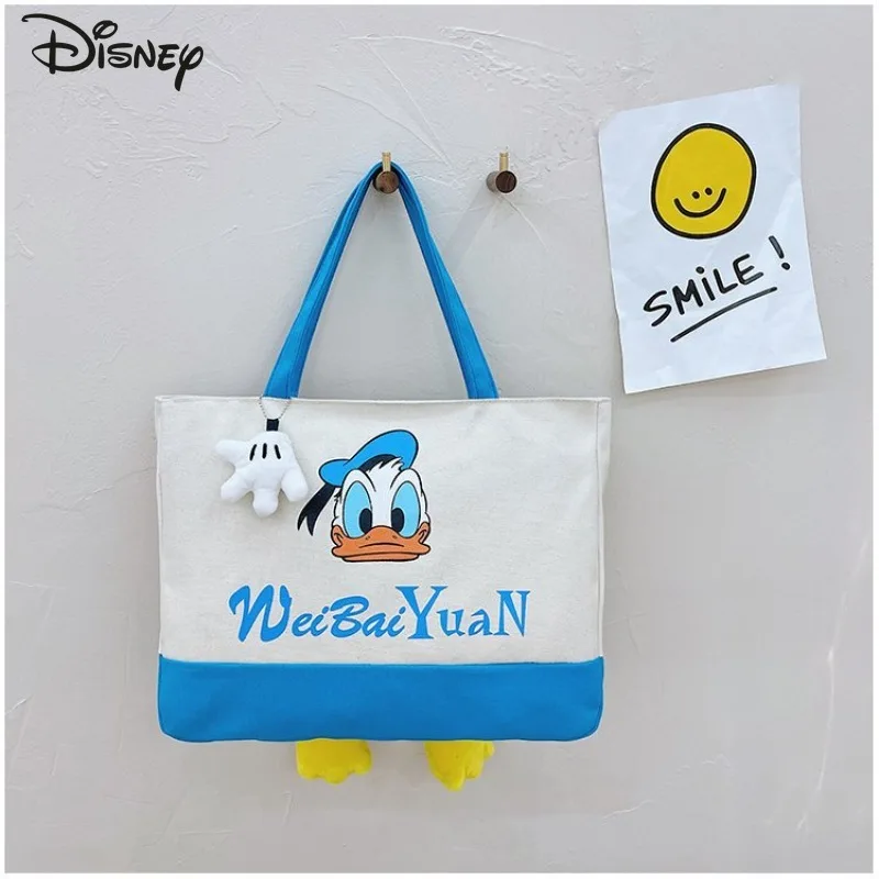 

Donald Duck 2025 New Women's Handbag Fashion High Quality Women's Shoulder Bag Cartoon Versatile Multi Functional Storage Bag
