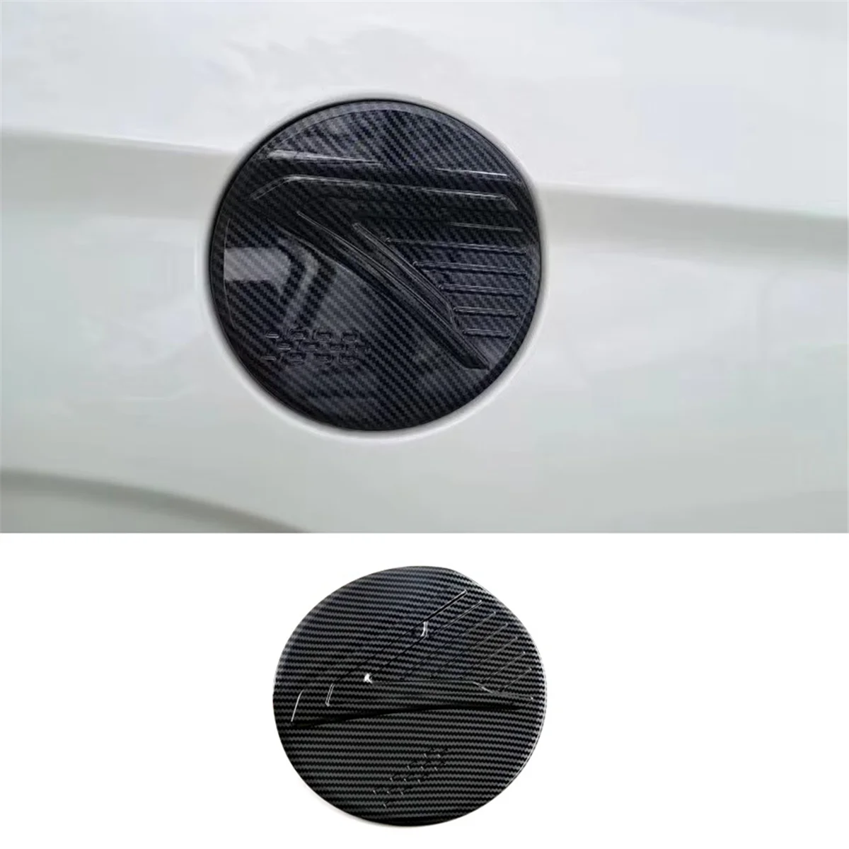 คลาสสิกสําหรับ Toyota Yaris Ativ/Vios 2023 2024 ถังน้ํามันเชื้อเพลิงรถยนต์ฝาครอบน้ํามัน Anti-Scratch แผงอุปกรณ์เสริม ABS คาร์บอนไฟเบอร์