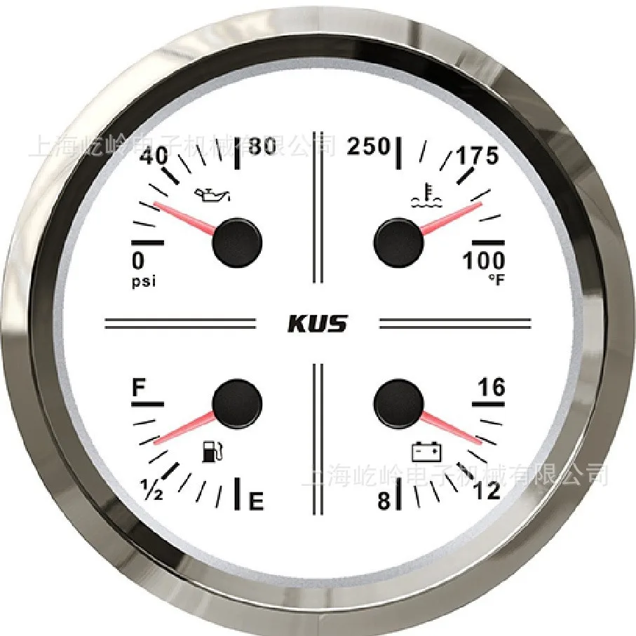 Multifunctional Meter, Four in One Combination Gauge, Oil Level Gauge, Water Temperature Gauge, Oil Pressure Gauge