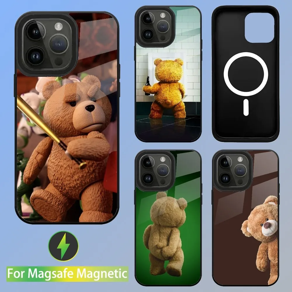 

T-Teddy Bear Movie T-Ted Phone Case For iPhone 15,14,13,12,11,Plus,Pro,Max Mini Magsafe Magnetic Wireless Charging