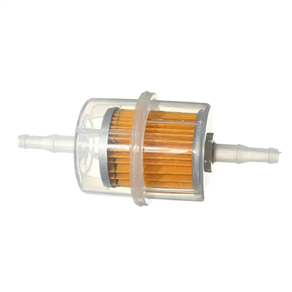 Universal Motorcycle Motorbike Car Inline Fuel Filter Fits 6mm 8mm Pipes