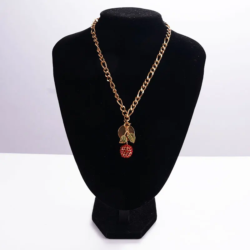 

The Cute Cherry Pendant Necklace Is Perfect For Women To Wear As A Birthday Gift With A Simple Adjustable Chain