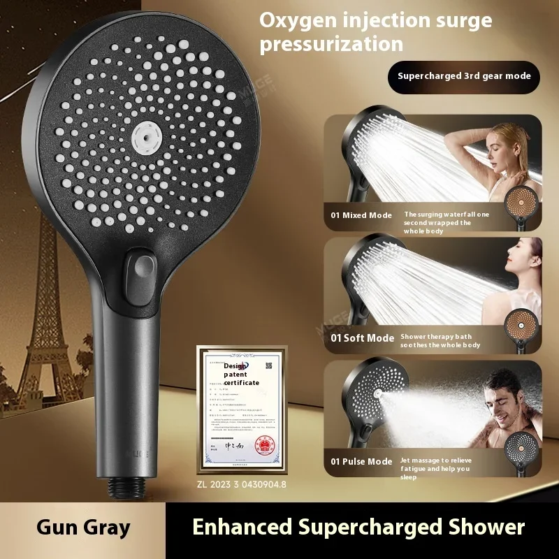 Upgrade the pressurized showerhead, super strong showerhead, bathroom and household showerhead, large water outlet showerhead