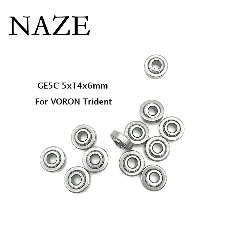 NAZE GE5C Self-lubricating Radial Spherical Plain Bearings GE5C/GE5UK 5*14*6mm For Voron Trident 3D Pinter Parts