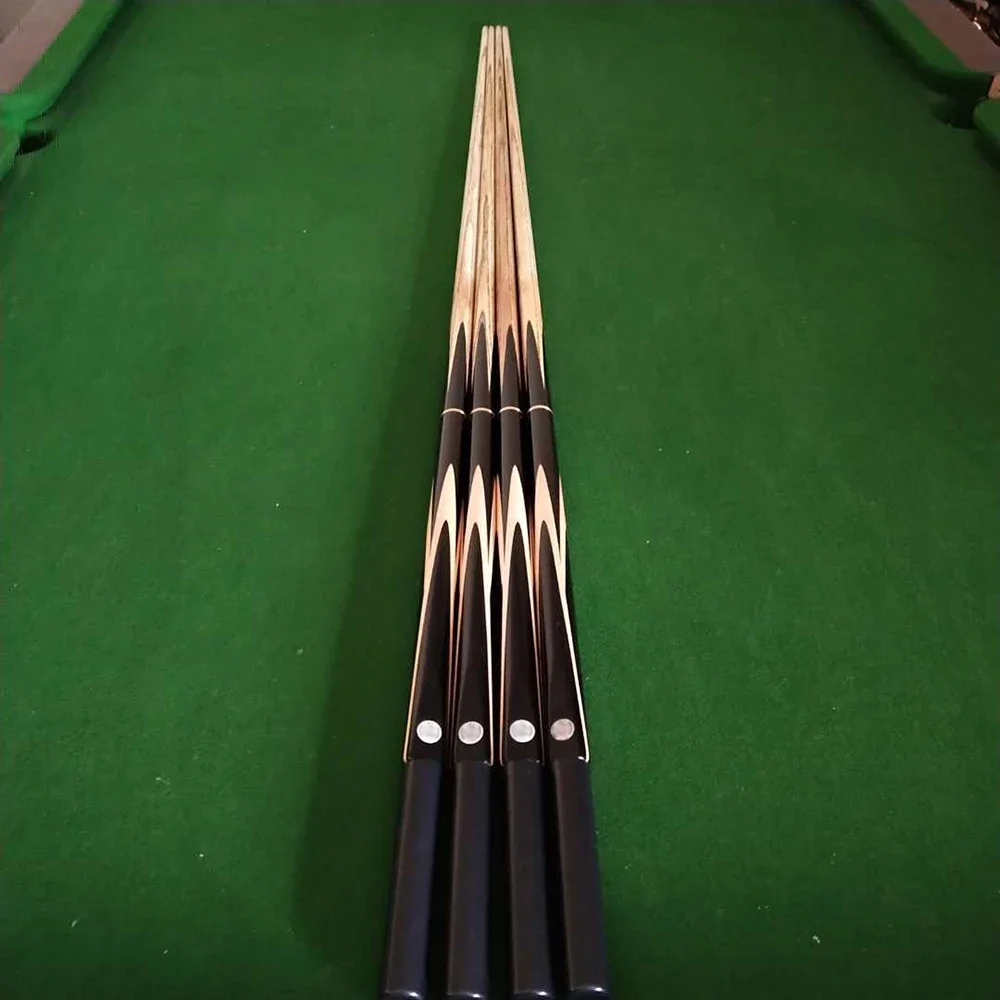 

A three-quarter-size snooker cue a Chinese black eight-cue cue