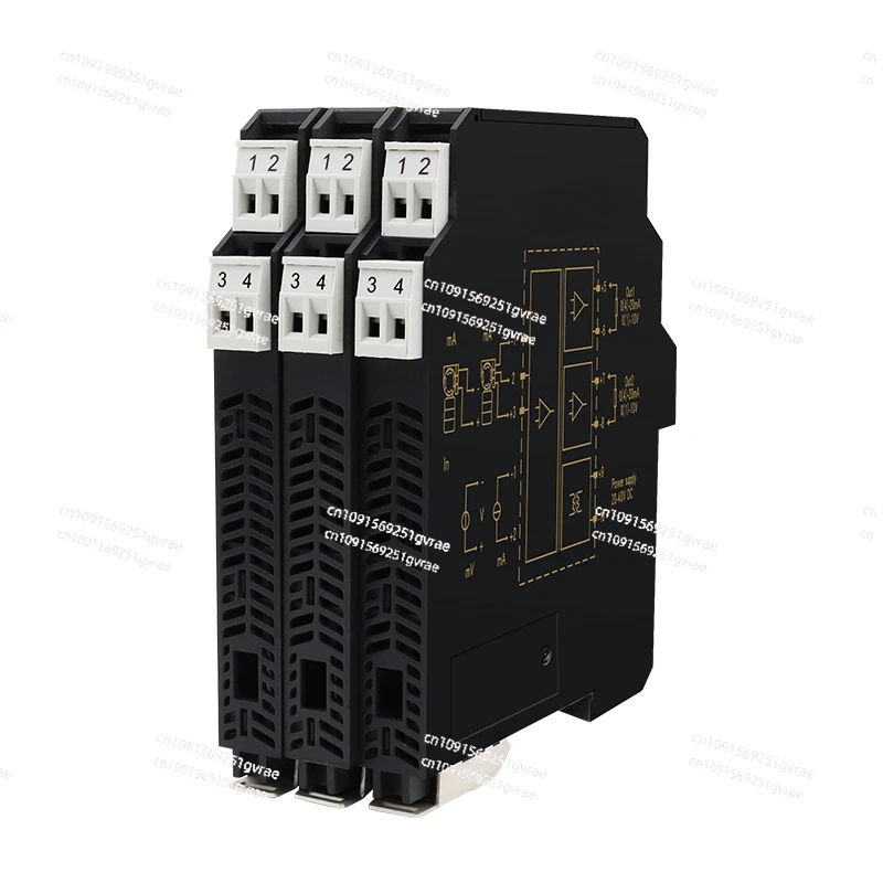 Signal isolator distributor 4-20mA to 0-10V one-in-two-out safety barrier 0-5V module