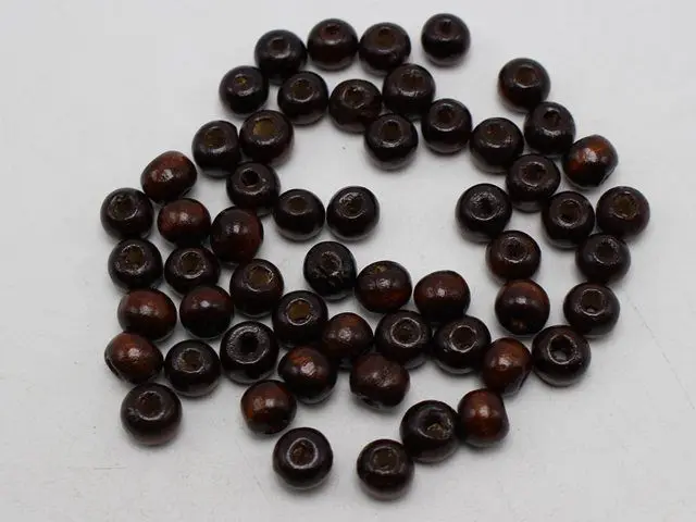 500 pcs Brown 8mm Round Wood Beads~Wooden beads Spacer Beads Jewelry Making