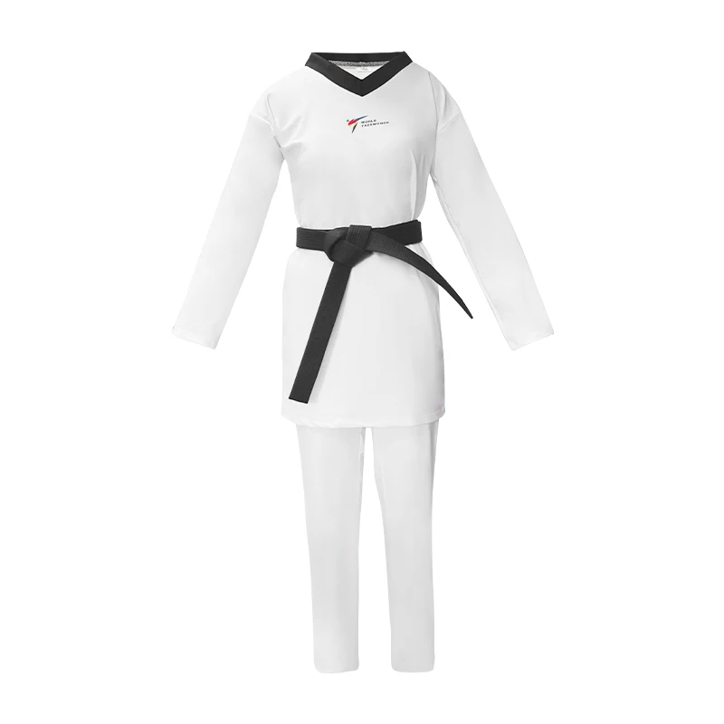 

New arrive quick-drying taekwondo Uniforms Unisex competition suit combat fighter uniforms 120-200cm