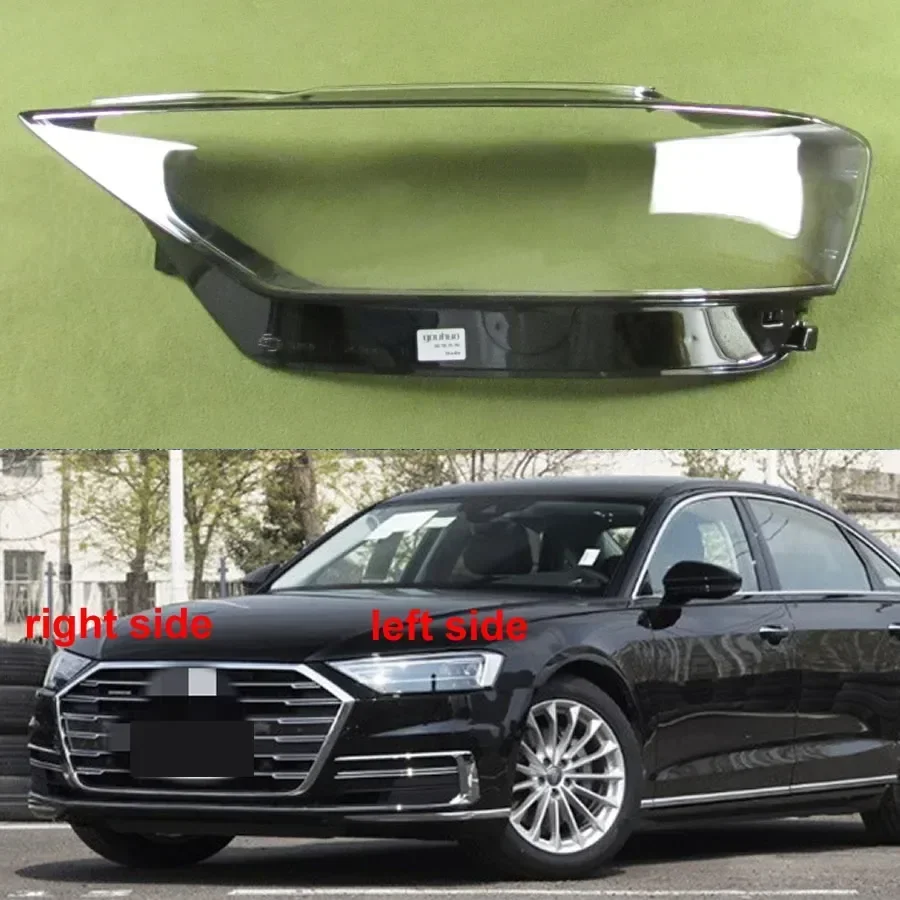 

For Audi A8 A8L S8L D5 2018-2022 Headlight Cover Transparent Lampshade Lens Headlamp Shell Plexiglass Auto Replacement Parts