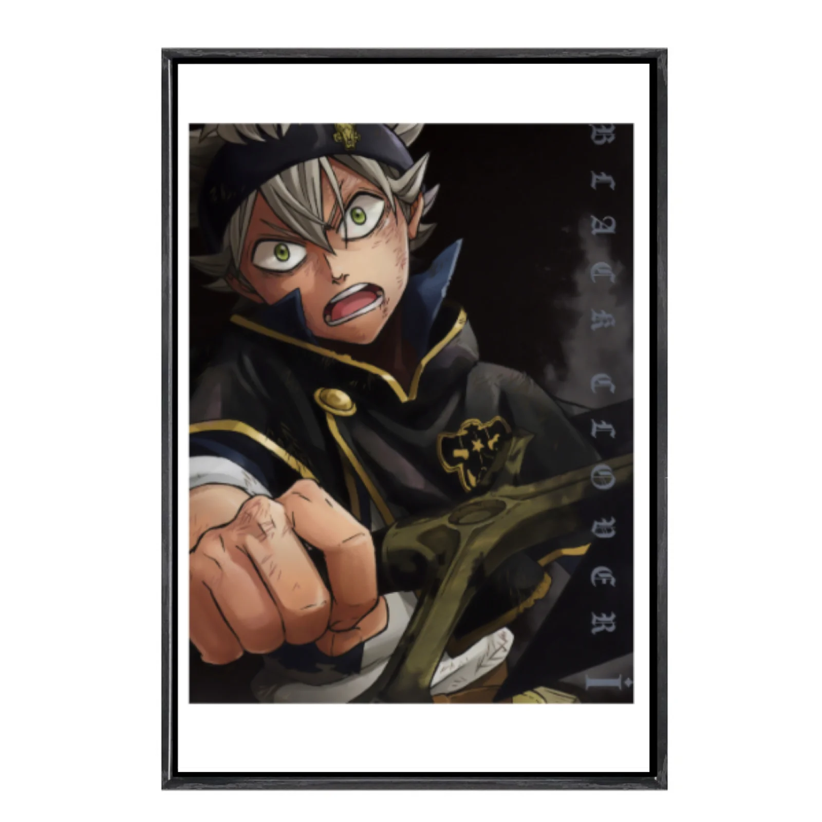 

Японская манга, многоразмерный холст, постер в двойной рамке, настенное искусство, черный клевер, домашний декор для гостиной, спальни