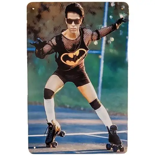 Vintage Roller Skating Metal Sign Retro 90s Poster Tin Decor ;