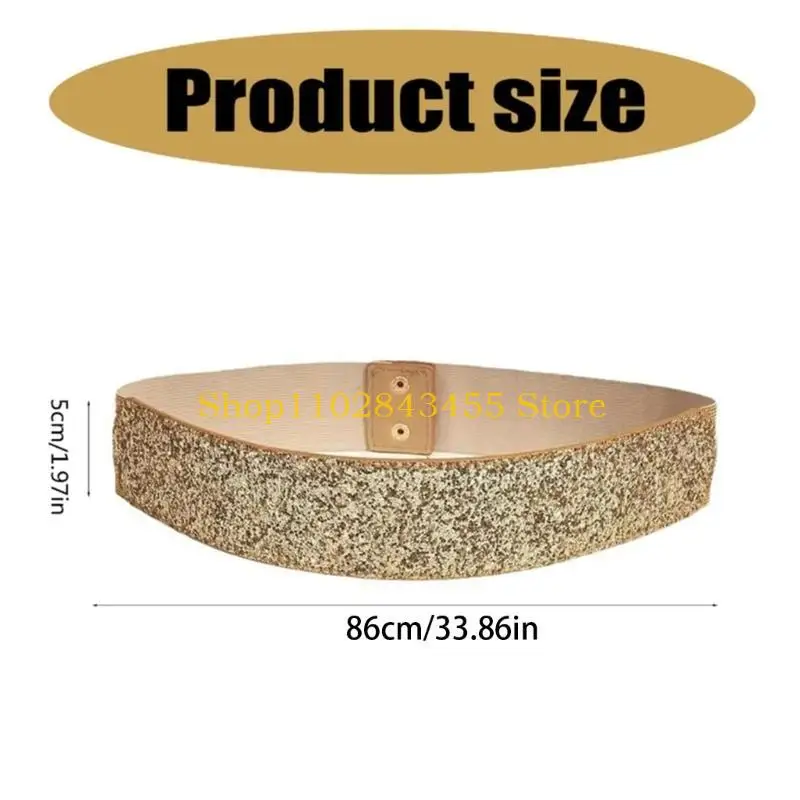 49mc الترتر الأنيق الخصر حزام فريد من نوعه سراويل فستان زخرفية الخصر أحزمة جديدة للسيدات مناسبة لمناسبة خاصة