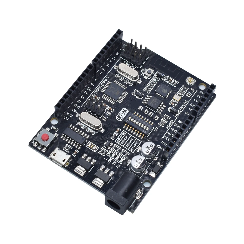New Arrival UNO R3 + WiFi ATmega328P+ESP8266 (32Mb memory) USB-TTL CH340G For Arduino Uno NodeMCU WeMos ESP8266 WAVGAT
