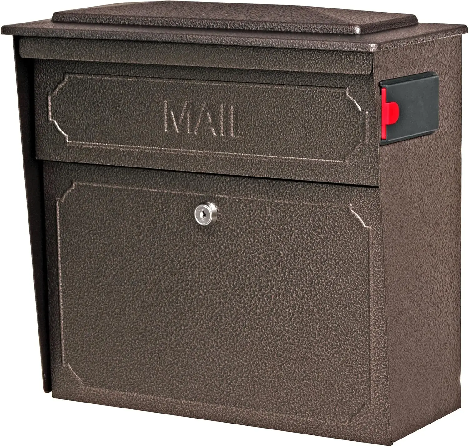 

7174 Townhouse, Bronze Wall Mount Decorative Locking Security Mailbox For Home,Medium