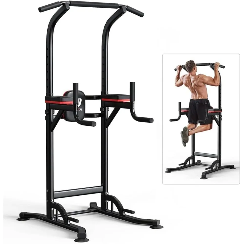 

Pull Up Bar Power Tower Dip Bar Station Dip Stand Multi-Functional Workout Equipment Strength Training Machine Home Gym